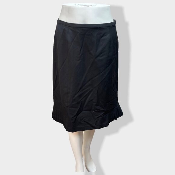 VALERIE Stevens Black Pleated Skirt - Picture 1 of 3